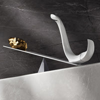 CURVORA - White C-Shaped Basin Faucet