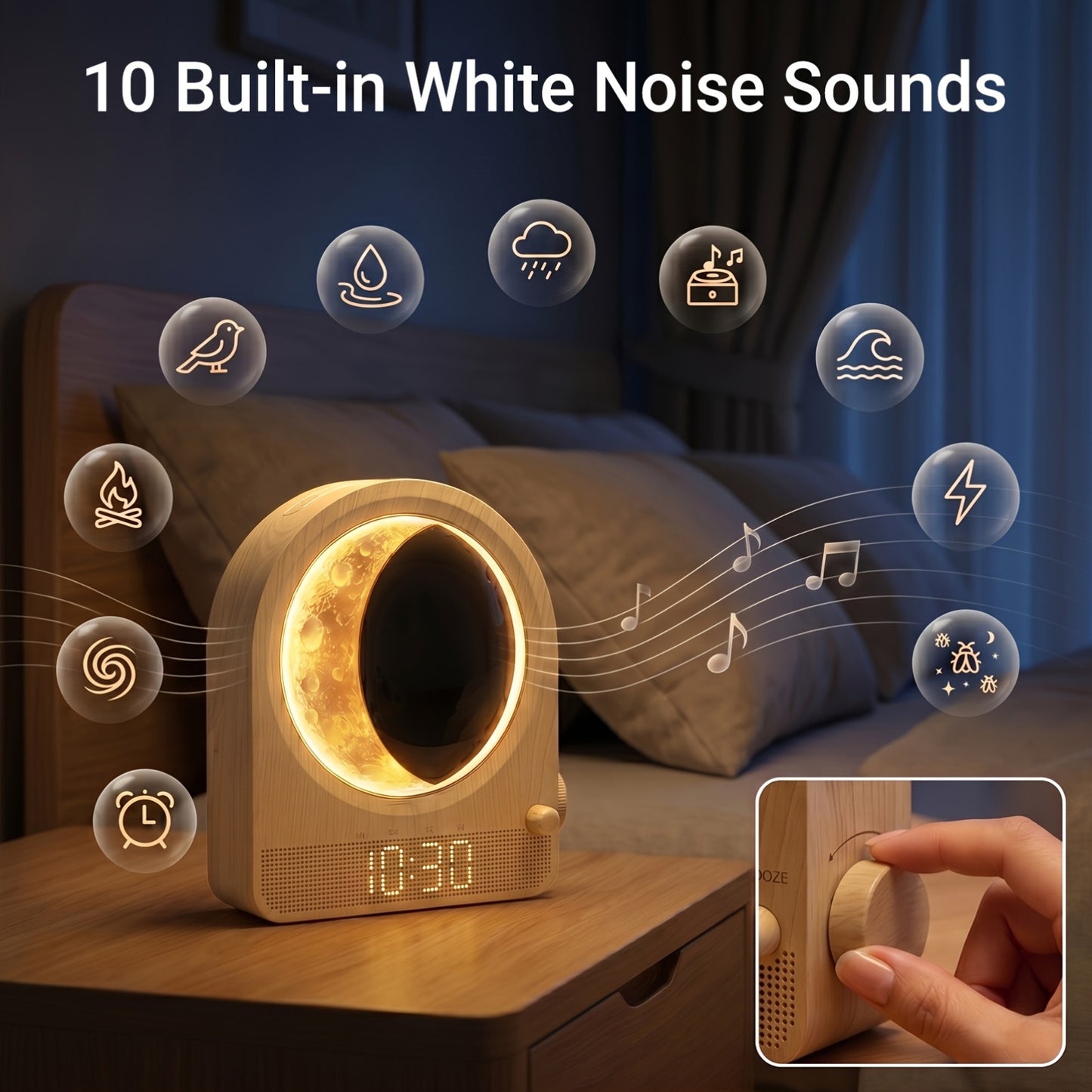 DAWNLUME – Sunrise Light and White Noise Machine for Restful Sleep