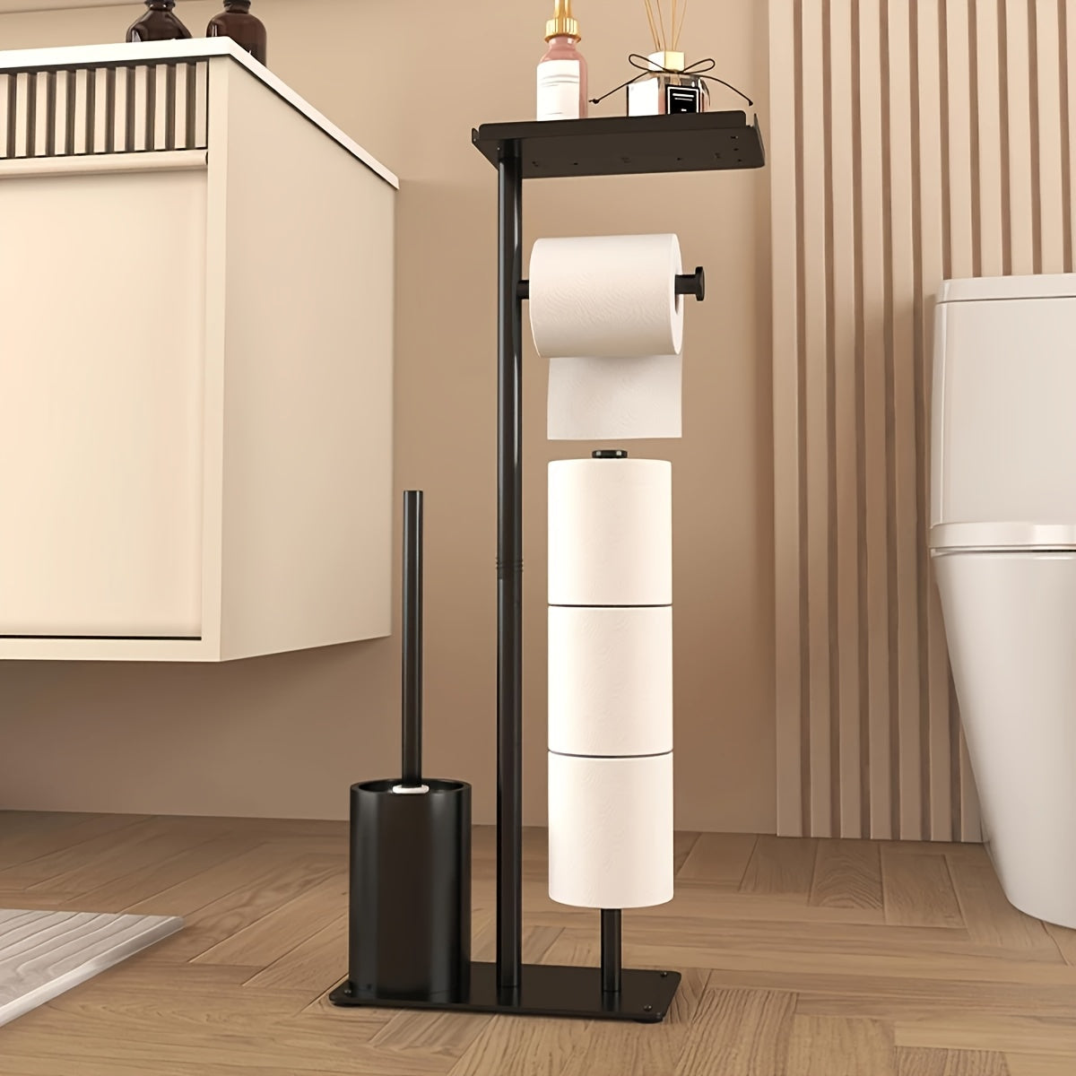 ROLLVEX – Freestanding Tissue Holder with Convenient Storage Space