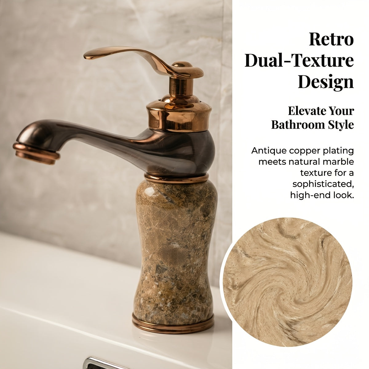 MARBELLUX - European Marble-Style Basin Faucet