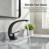 NORDIFLOW - Black Brass Basin Faucet