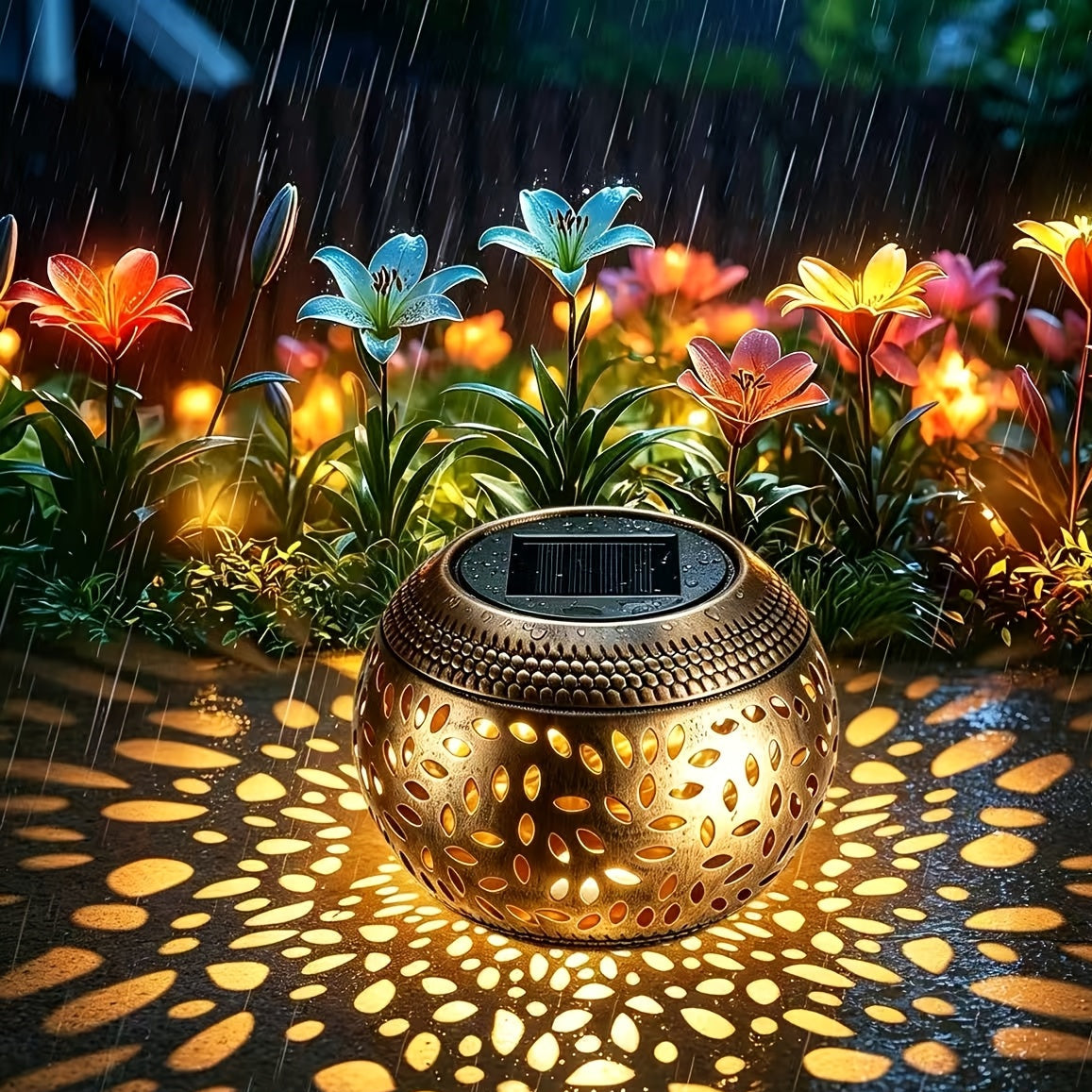 SOLARIVA – Portable Solar Table Lamp for Warm Outdoor Lighting