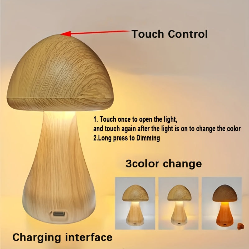MUSHGLOW – Dimmable Mushroom Table Lamp
