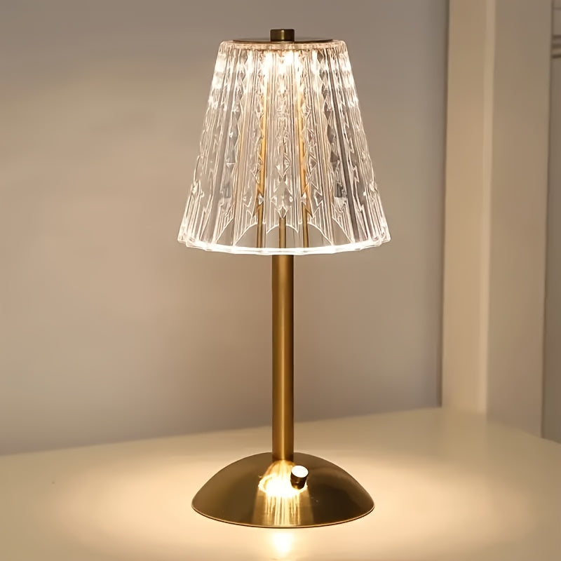 GOLDLUME – Rechargeable Golden Table Lamp for Elegant Ambient Lighting