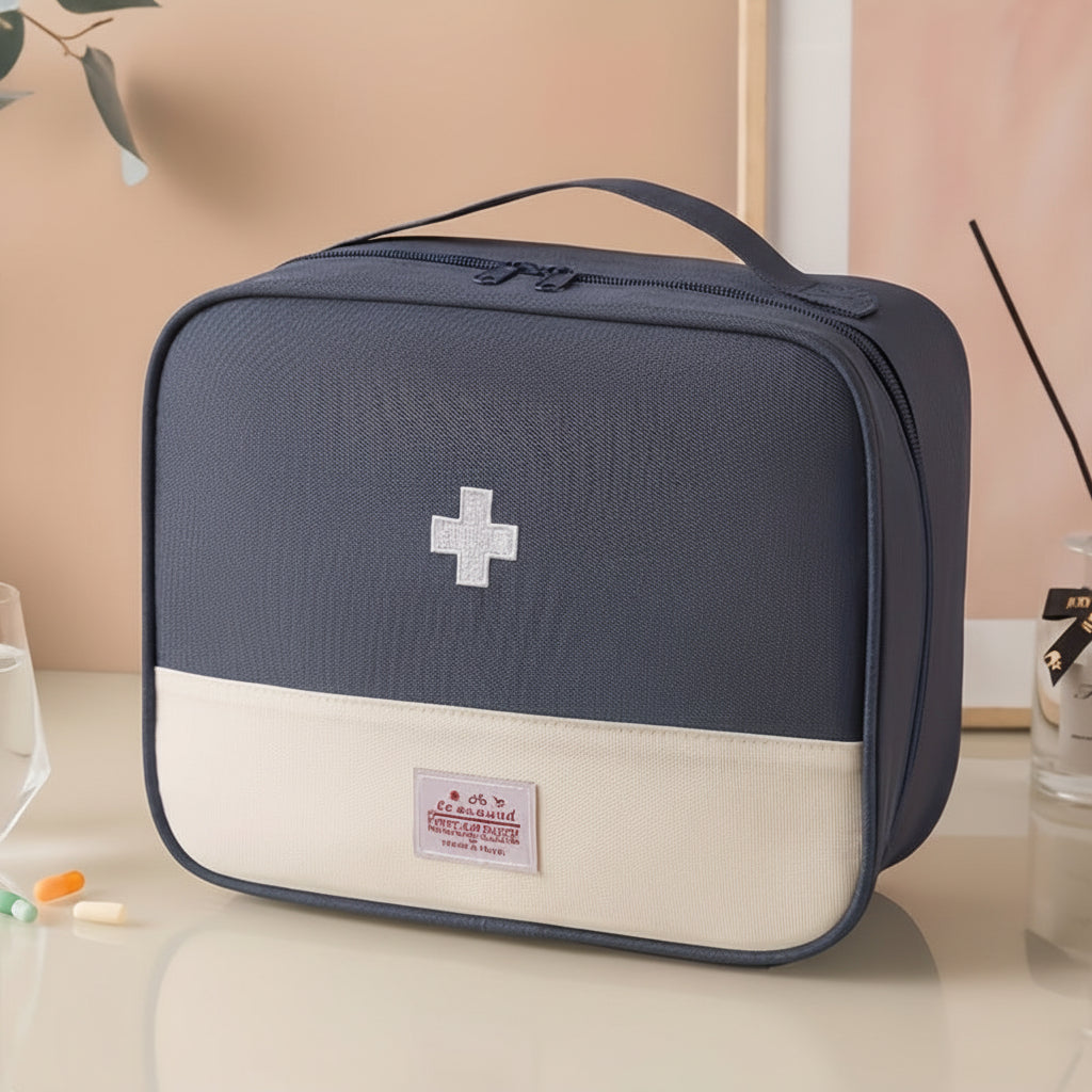 AIDMASTER - XL first aid organizer bag for structured medical storage at home or travel