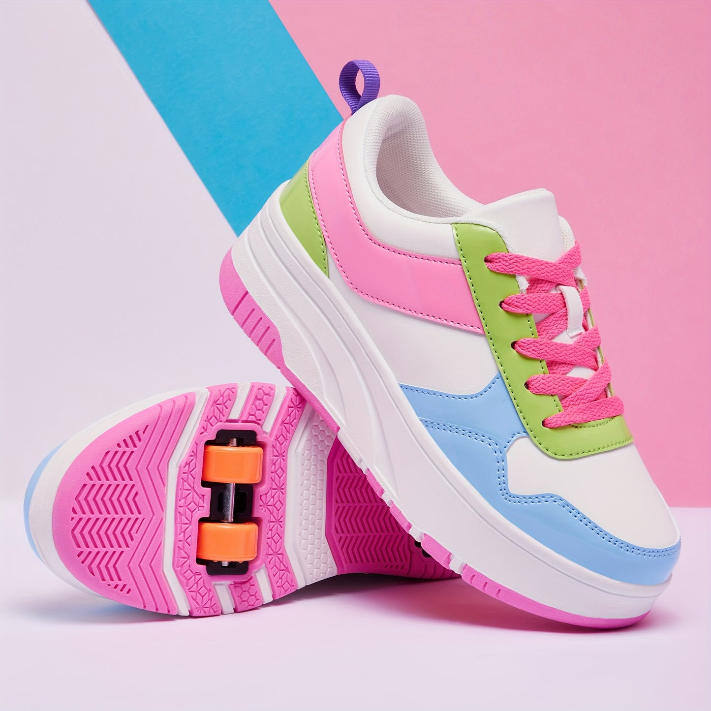 SKATEVIBE – Patchwork Outdoor Walking Sneakers