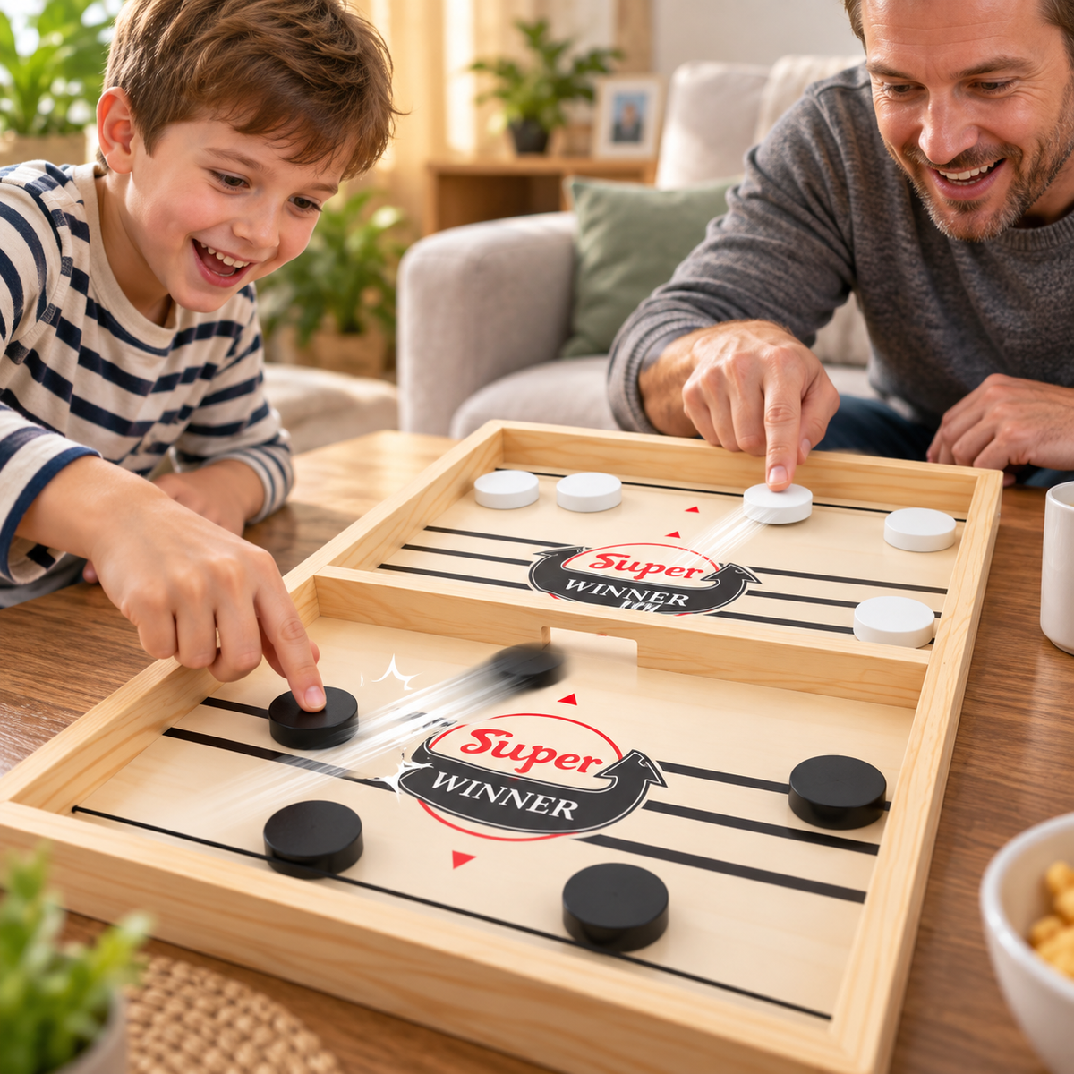 FLICKHIVE – Jogo de puck flick para desafios familiares animados