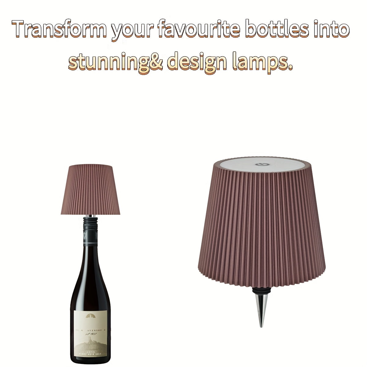 BOTTLEGLOW – Rechargeable Bottle Table Lamp