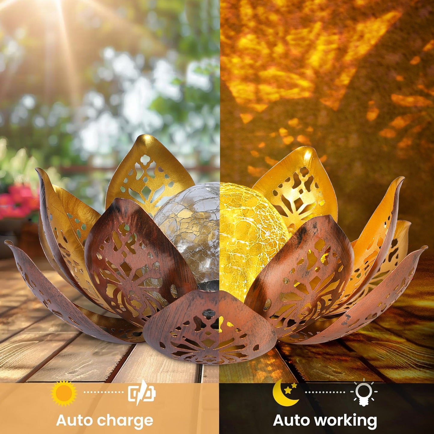 LOTUSORA – Solar Lotus Garden Lamp