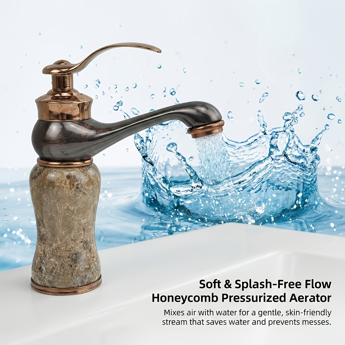 MARBELLUX - European Marble-Style Basin Faucet