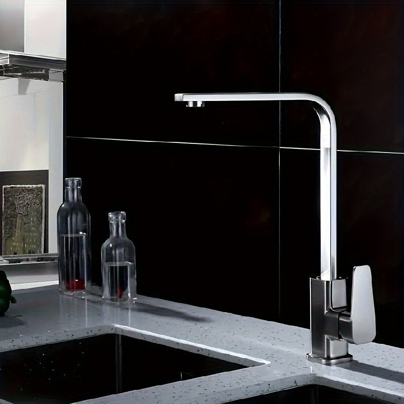 SQUAREFLOW – Rotating Kitchen Faucet with Hot & Cold