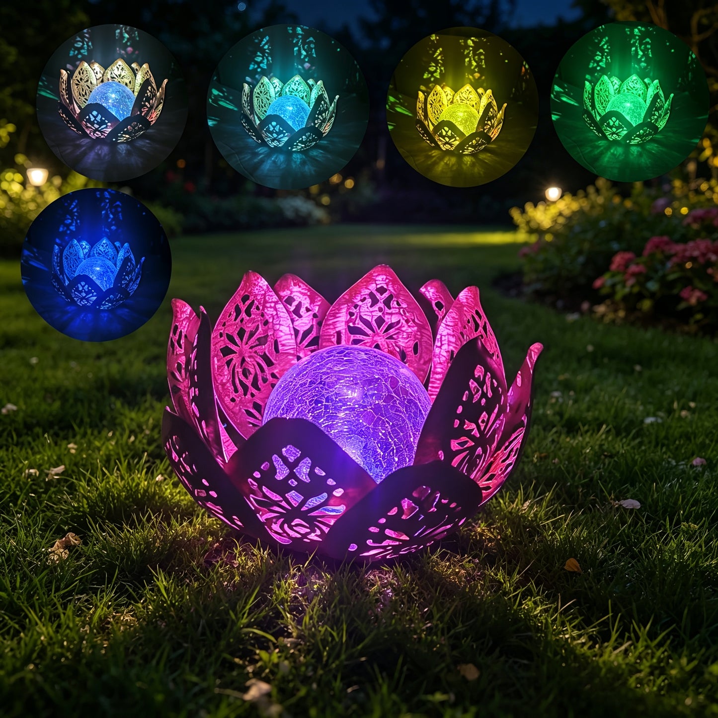 LOTUSGLOW – Solar Lotus Table Lamp