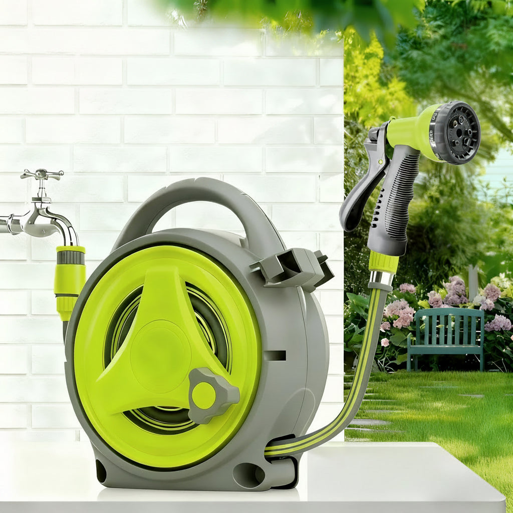 HOSEFLOW – Retractable Water Hose Kit for Easy Garden Maintenance