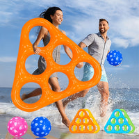 POOLPLAY – Inflatable Triangle Throw Game for Interactive Water Fun