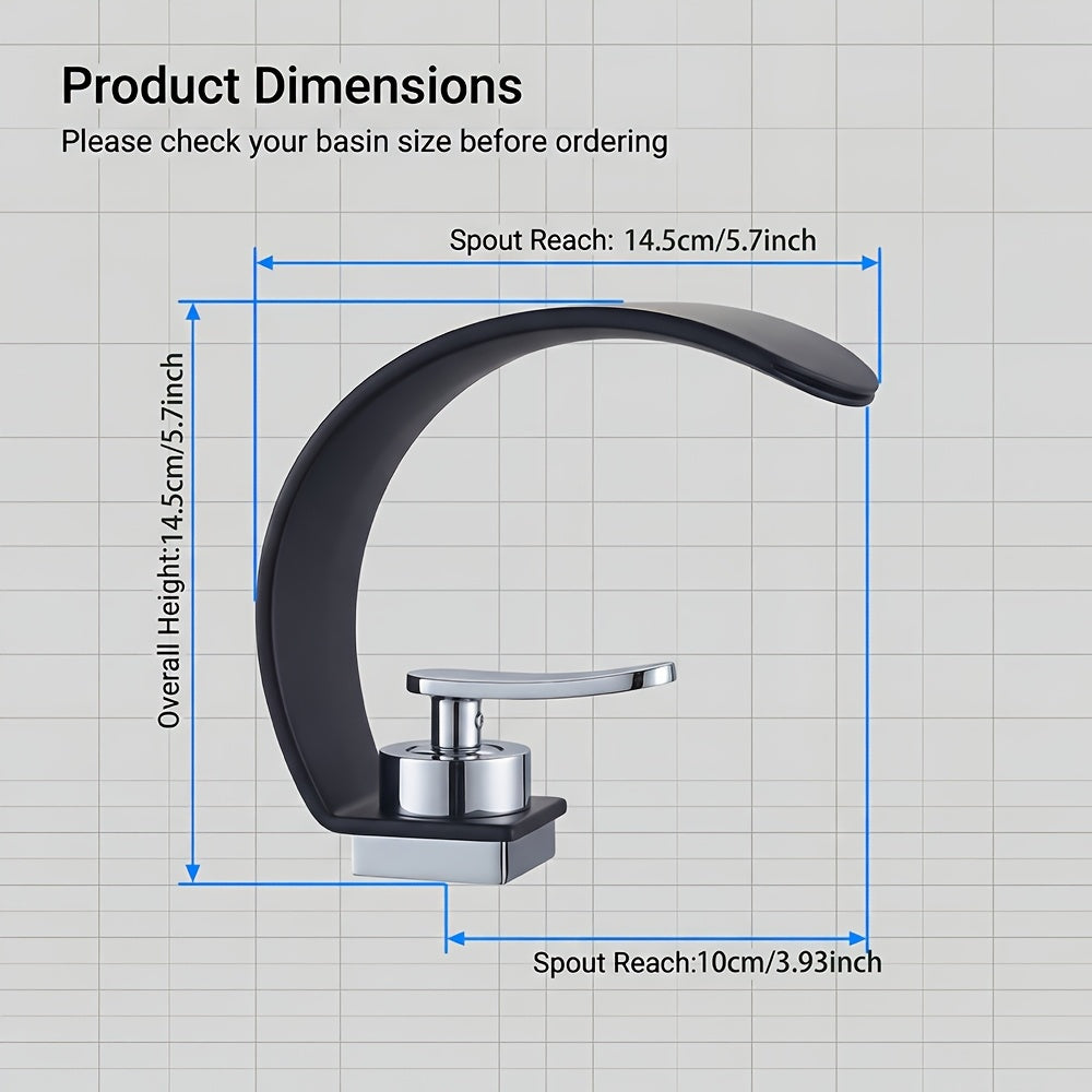 ARCFLOW - Mirror Waterfall Basin Faucet