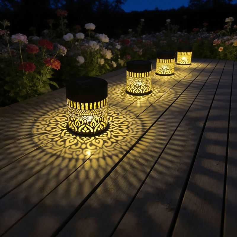 MANDALUX – Solar Projection Lamp for Elegant Outdoor Ambience
