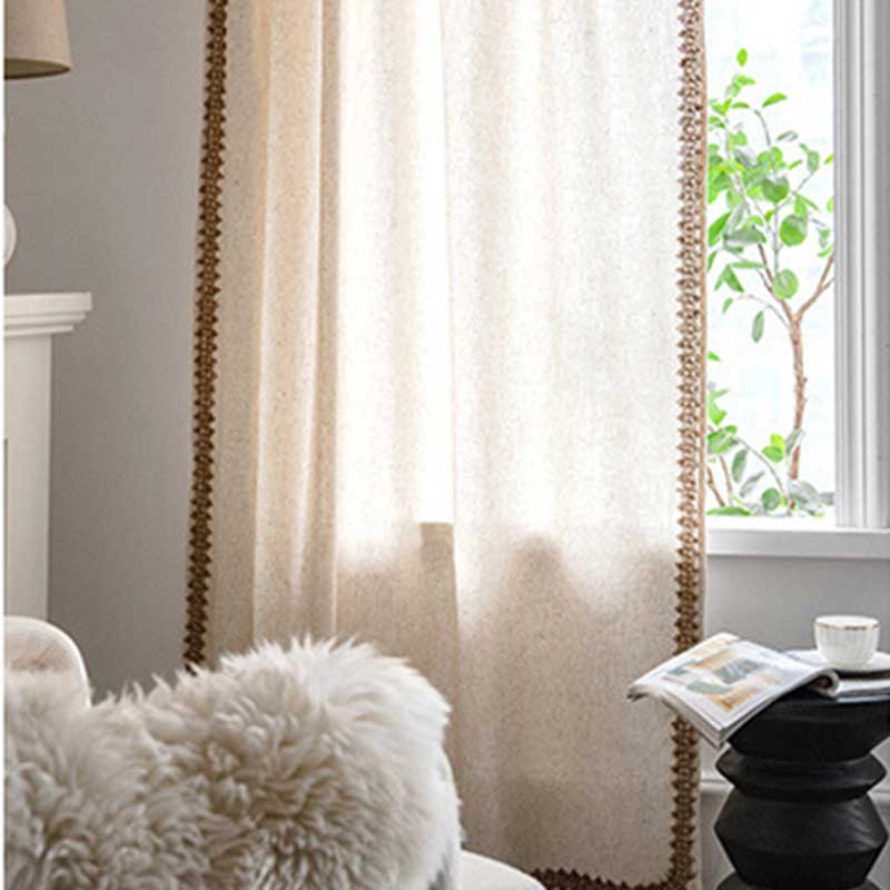 SHADEARIA – Bohemian Beige Semi-Blackout Curtains for Relaxed Home Styling