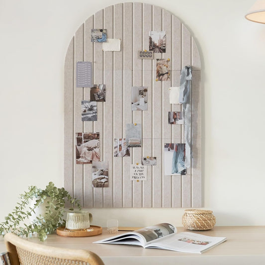 FELTOVA – Large Arched Felt Board for Stylish Wall Displays