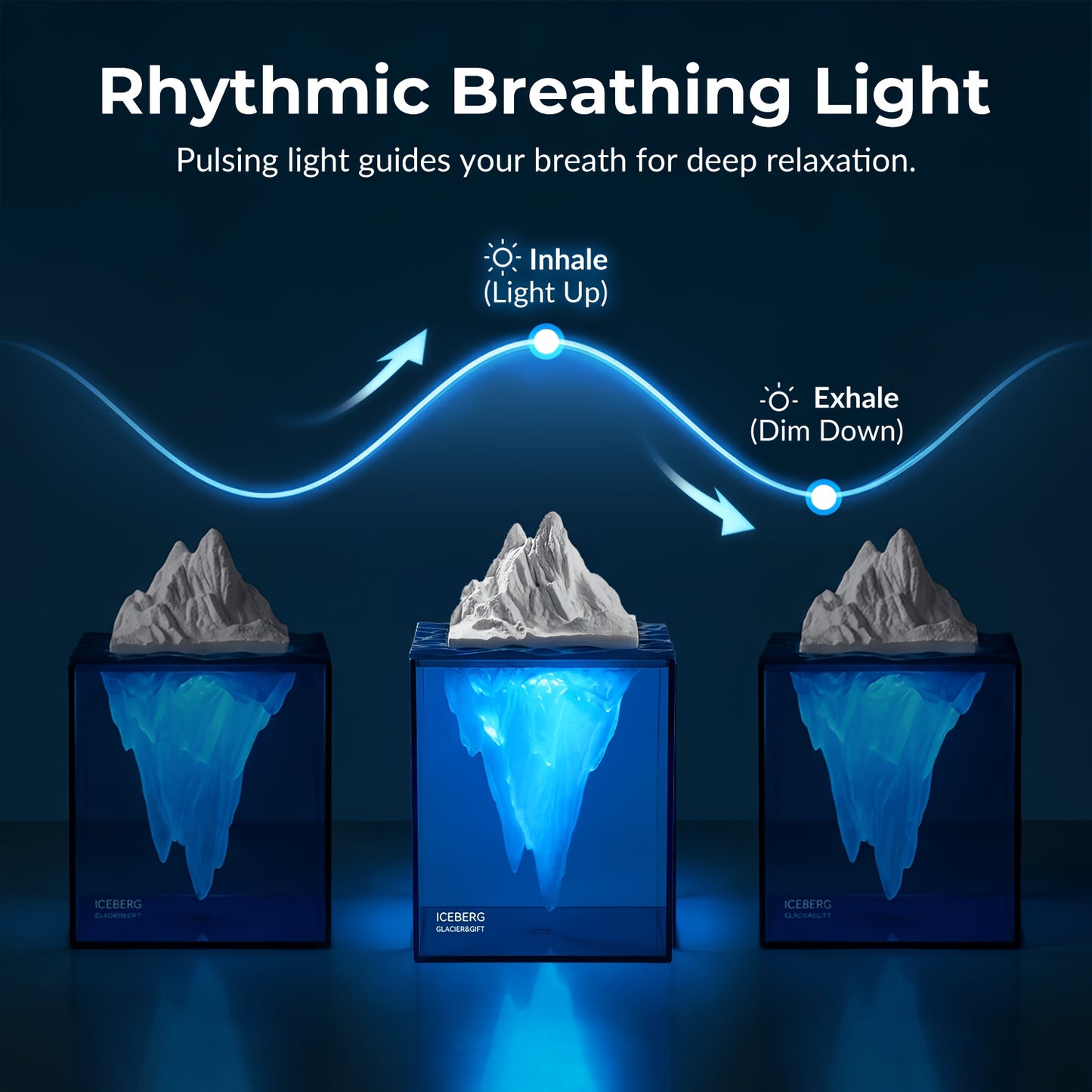 ICELUMA – Visual Meditation Night Light for Relaxing Ambient Spaces