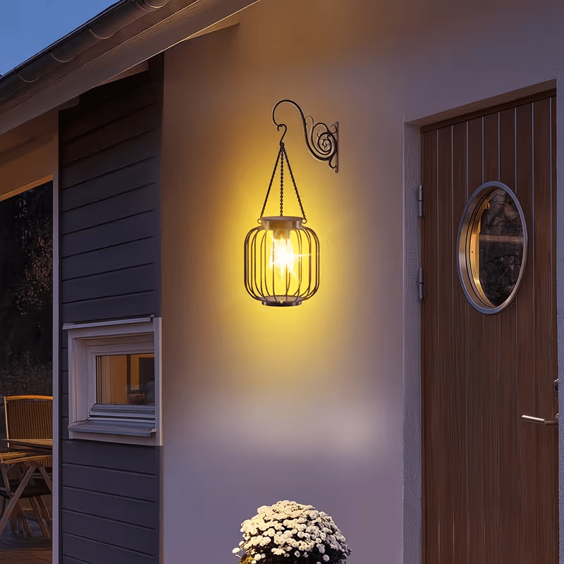 SOLAVEX – Warm Glow Solar Lantern for Patio and Porch Styling