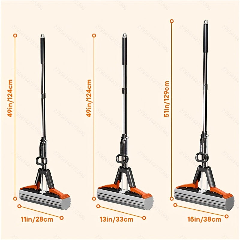 FLOWMOP - High-absorbency sponge squeeze mop for fast and effortless floor cleaning