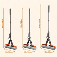 FLOWMOP - High-absorbency sponge squeeze mop for fast and effortless floor cleaning