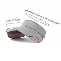Adjustable Brim Sun Hat for Men and Women - Breathable Summer Beach Hat 1