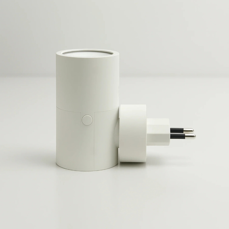 AUTOGLOAM – Candeeiro de parede com ficha e sensor automático para uma suave iluminação noturna