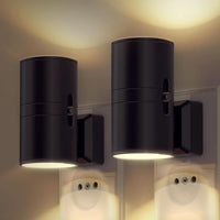 AUTOGLOAM – Candeeiro de parede com ficha e sensor automático para uma suave iluminação noturna
