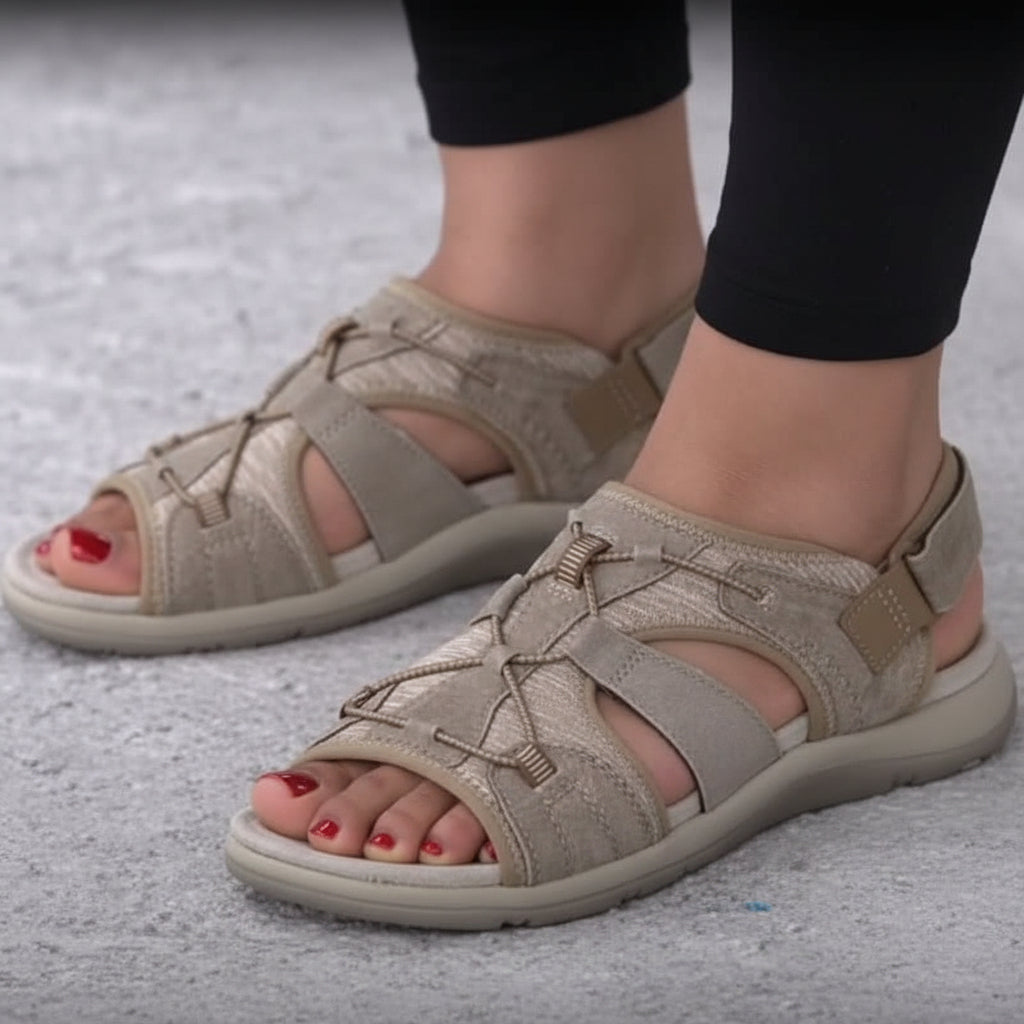 RELIEVIA – Orthopedic Comfort Sandals – Ergonomic women’s sandals with cushioned support and adjustable fit for daily walking relief