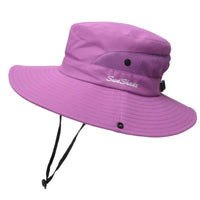 Breathable Summer Sun Hat for Women - Foldable Beach Hat with Ponytail Hole 9