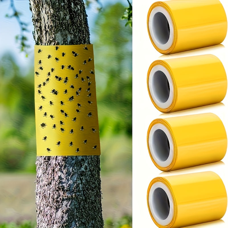 Bugstrip - Outdoor Sticky Insect Barrier Tape for Plants Protection, Weather-Resistant, Easy Application 3