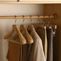 CLOSETORA - Wide Wooden Clothes Hangers for Elegant Wardrobe Organization 1