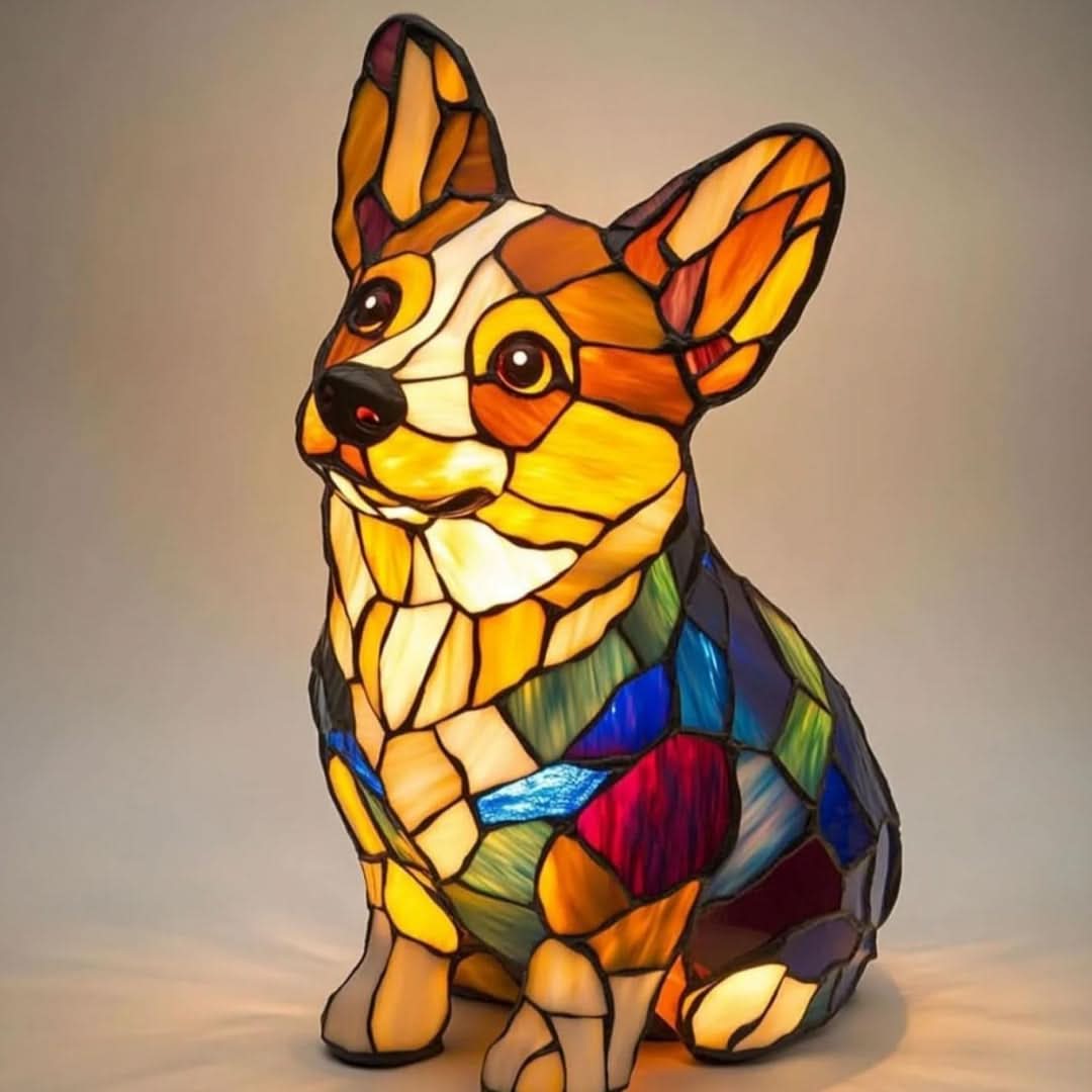 HUGPUP - Artistic dog breed LED night lamp with warm ambient glow for cozy home decor