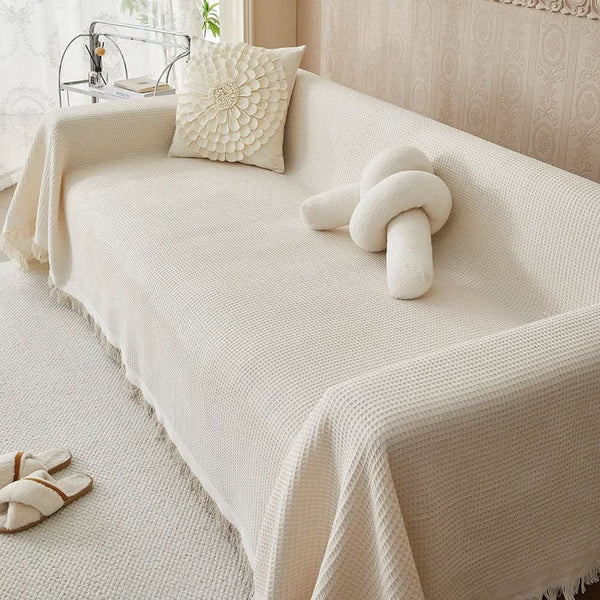 COVERLYN – Copertura per Divano in Cotone Lavabile – Protezione Traspirante per Mobili, Progettata per Comfort Quotidiano, Protezione dalle Macchie e Facile Manutenzione