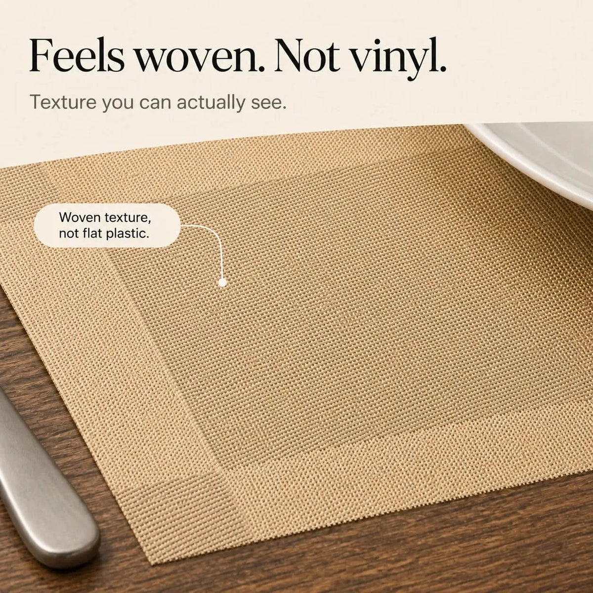 DINEFLAIR – Woven Placemats for Eye-Catching Table Style