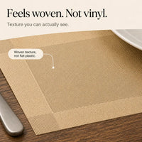 DINEFLAIR – Woven Placemats for Eye-Catching Table Style