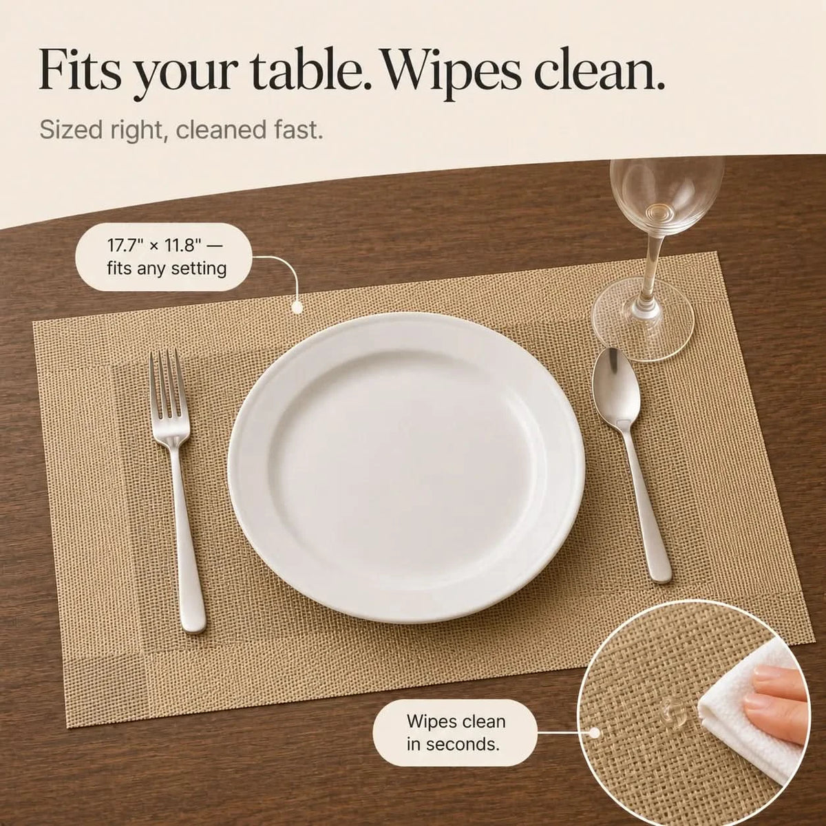 DINEFLAIR – Woven Placemats for Eye-Catching Table Style