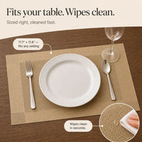 DINEFLAIR – Woven Placemats for Eye-Catching Table Style