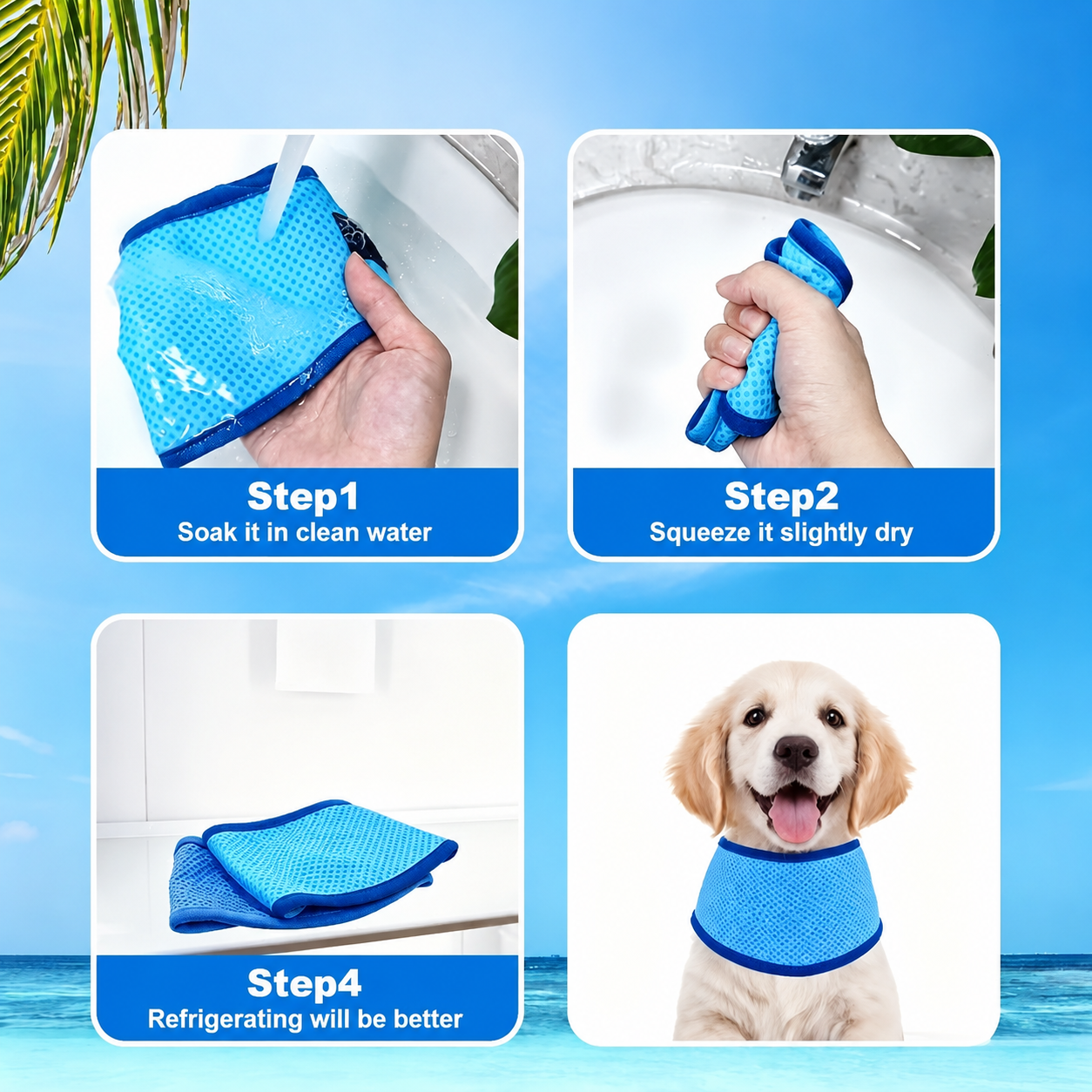 COOLPAWS – Adjustable Pet Cooling Scarf