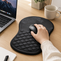 SPOOKREST – Alfombrilla Ergonómica para Ratón con Soporte para Muñeca