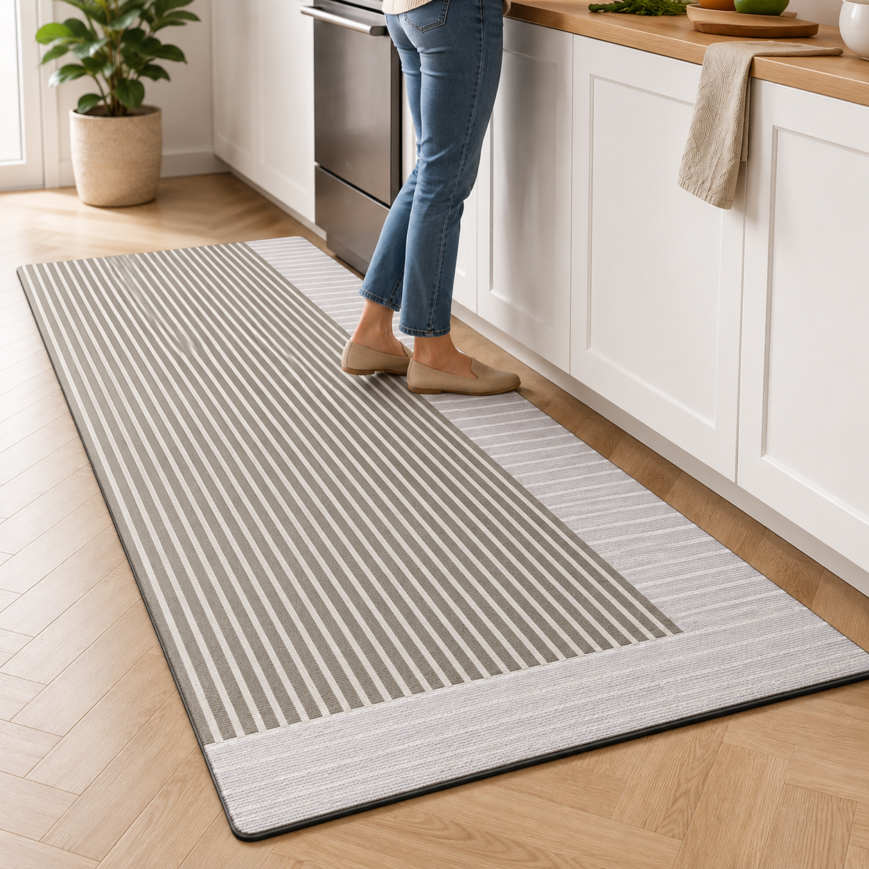 KITCHENEASE – Alfombra cómoda para piso de cocina  