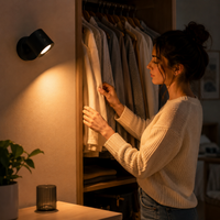 LIGHTORA – Luz de pared recargable y giratoria