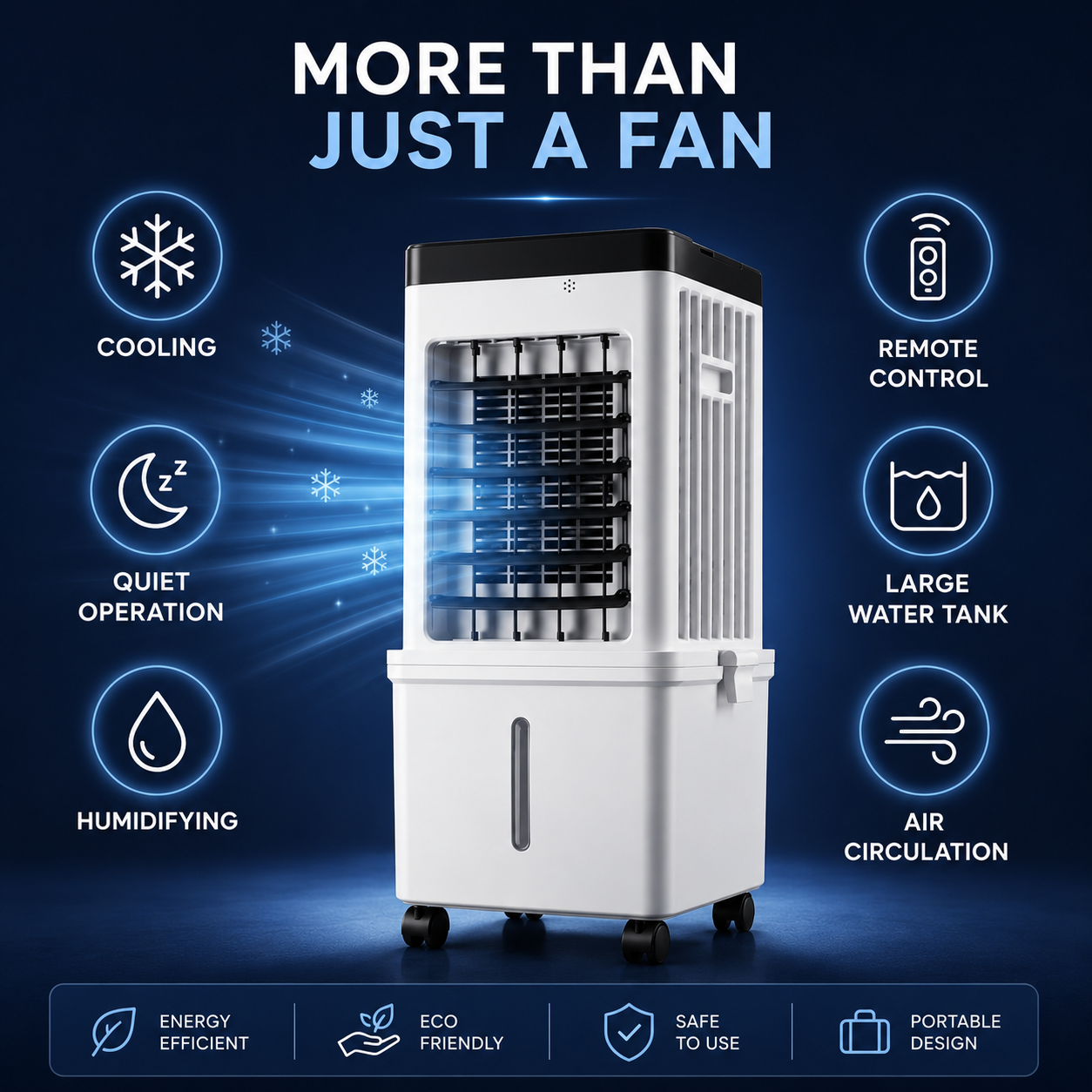 FRESHORA – 3-in-1 Cooling Solution for Modern Living Spaces