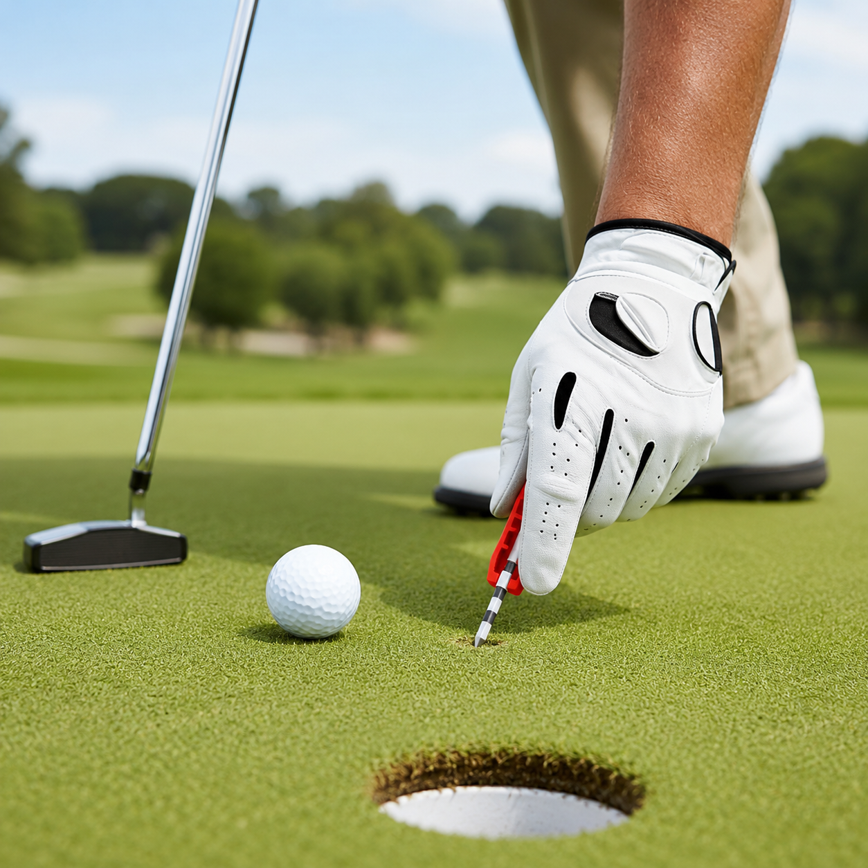 TEELEVEL – Adjustable Golf Tee Depth Tool