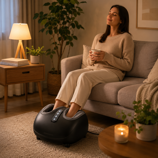 RELAXORA – Beheizter Shiatsu-Fußmassager für tiefen Knetkomfort