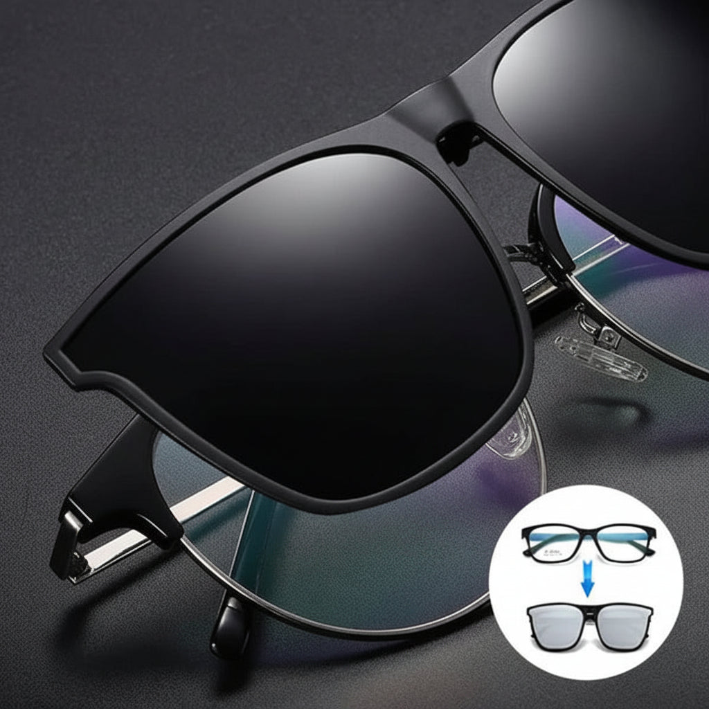 ClipView - Polarized Clip On Sunglasses for Glasses with UV Protection 2