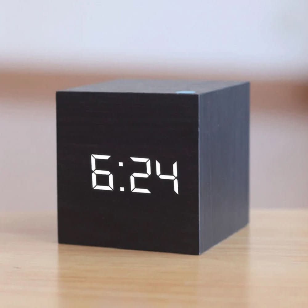 Compact Mini LED Digital Alarm Clock with Temperature Display & Adjustable Brightness 1