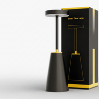 GLOWCONE – Touch Dimmable Metal Table Lamp for Modern Interiors