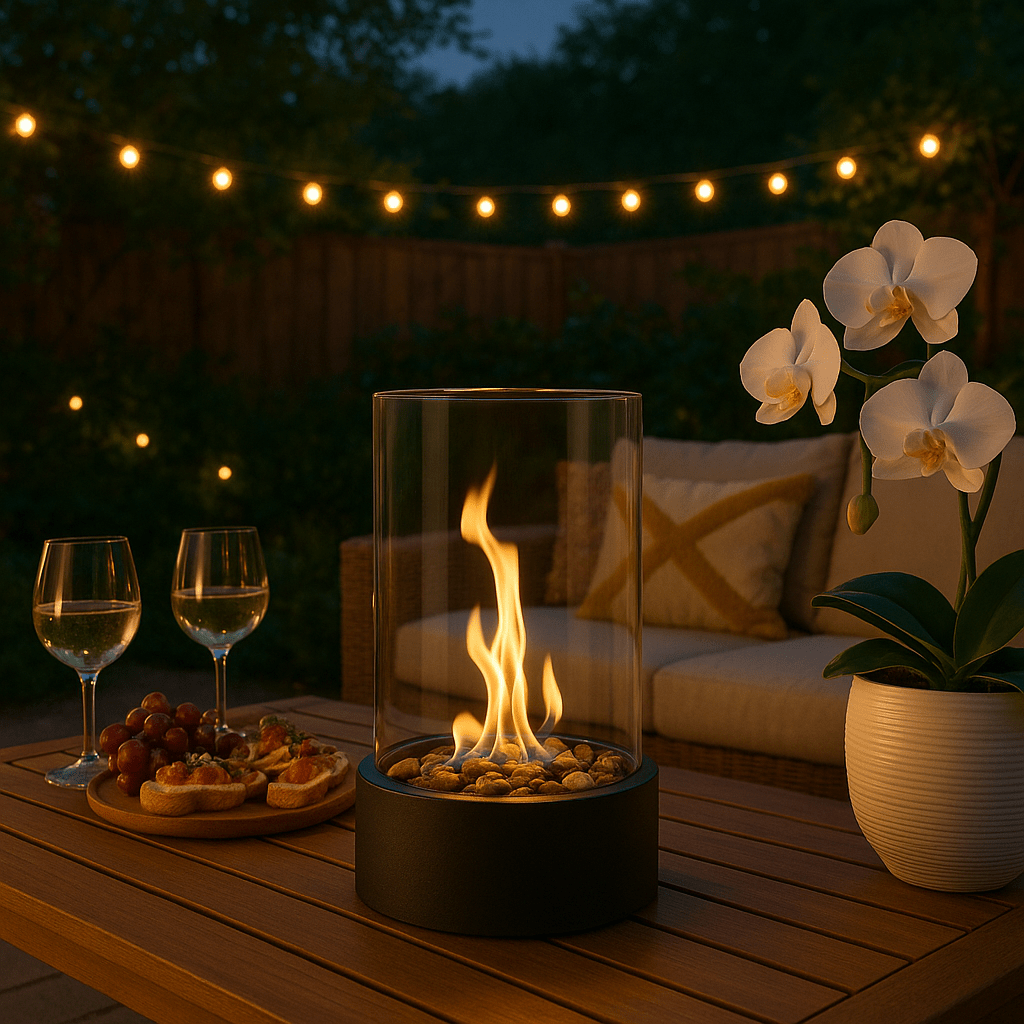 BLAZELUX – Table Fireplace – Minimalist bioethanol fire lantern